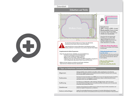 Product Bild hochwertige_etiketten_auf_rolle_in_wolke-form
