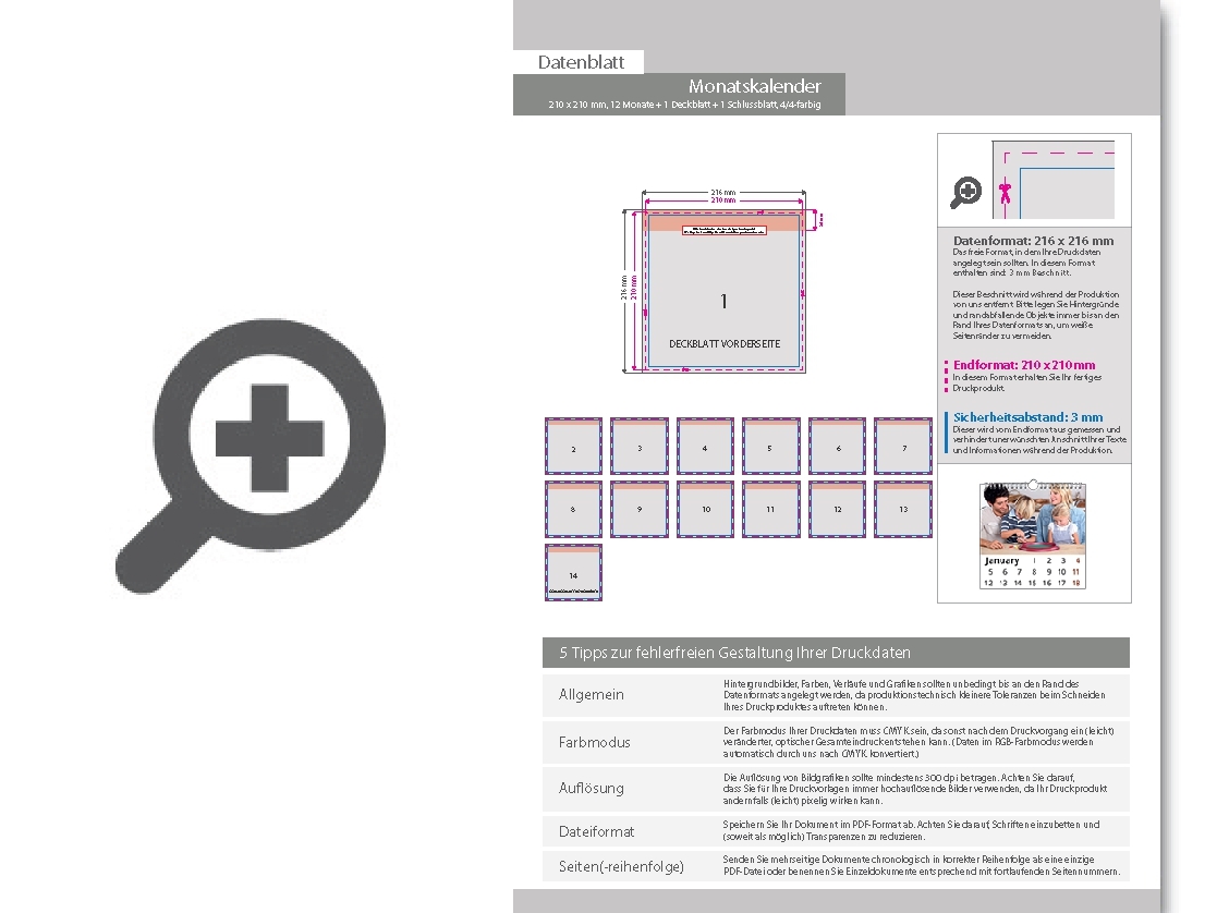 Product Bild monatskalender_14_blatt_(12_monate_+_1_deckblatt_+_1_schlussblatt)__einseitig_bedruckt_4_0_farbig__quadrat_(210_x_210_mm)