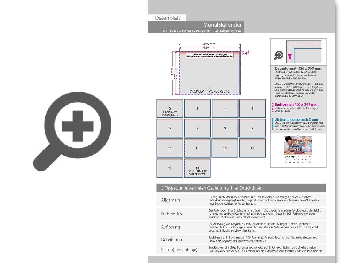 Product Bild monatskalender_15_blatt_(12_monate_+_2_deckbl__tter_+_1_schlussblatt)__einseitig_bedruckt_4_0_farbig__din_a3_quer_(420_x_297_mm)