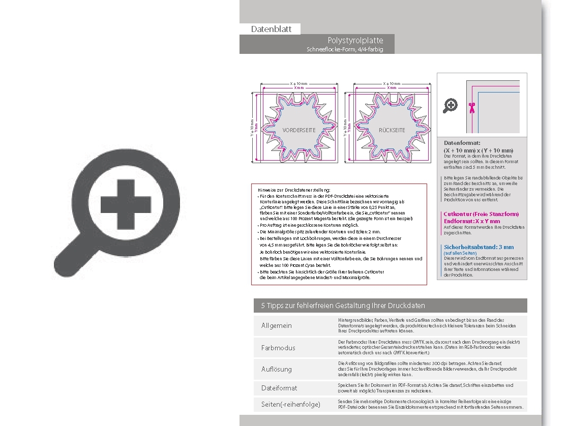 Product Bild polystyrolplatte_in_schneeflocke-form_konturgefr__st___beidseitig_4_4-farbig_bedruckt